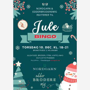 Julebingo med Edderbroderemig og Nordgarn 10. december 2026