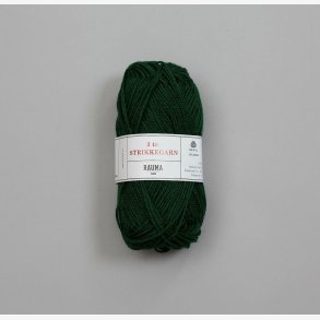 3-tr Strikkegarn - Dyp Grnn (123)