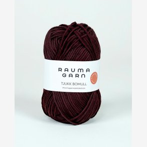 Tjukk Bomull - Aubergine (350)