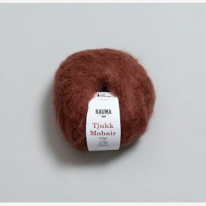 Tjukk Mohair - Kastanje