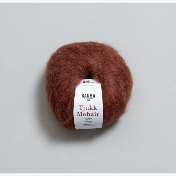 Tjukk Mohair - Kastanje